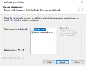 ZPortal ZClient Installation | AmZetta Technologies