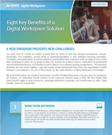 AmZetta 8 Key Benefits of a Digital Workspace Solution