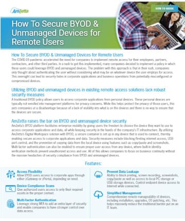 AmZetta How to Secure BYOD