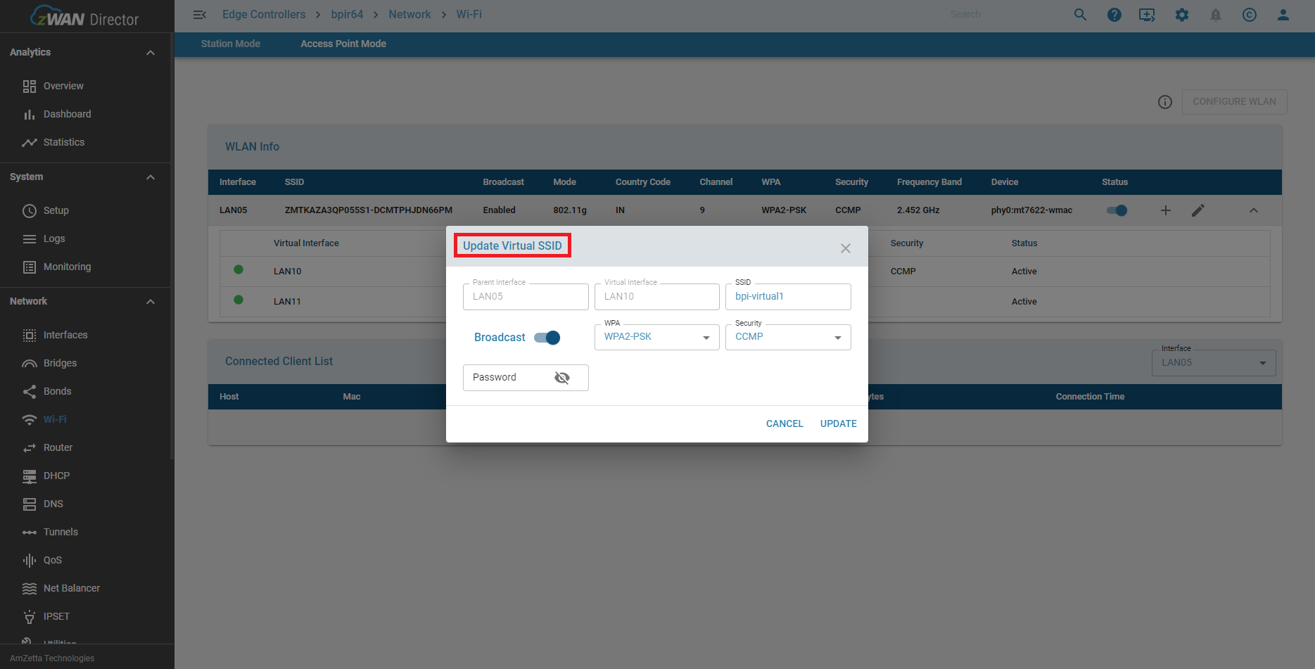 Edit the Multiple SSID