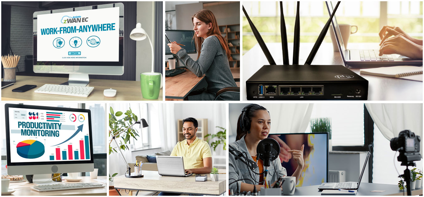 Work From Anywhere Collage