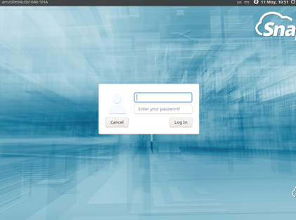 SnapOS Login Screen