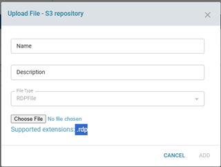 Upload RDP File