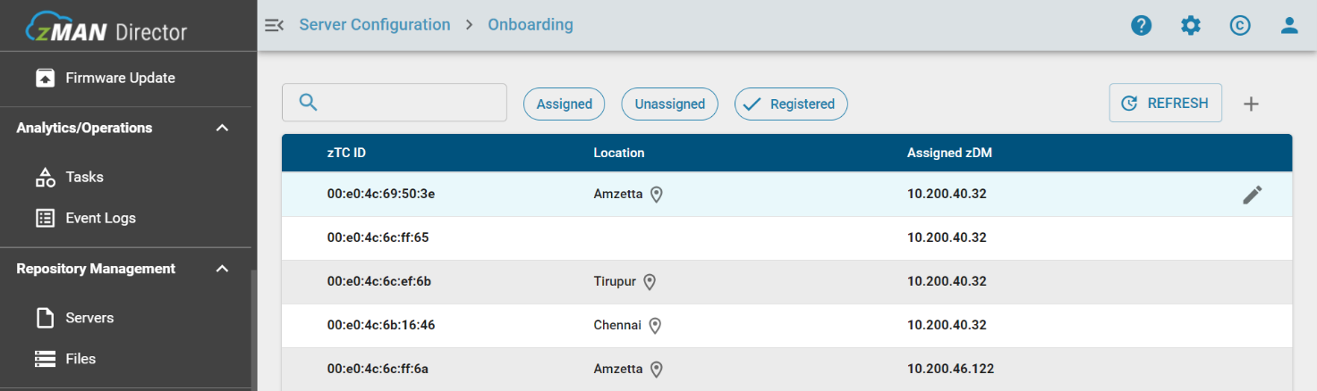 Server Configuration zDM Onboarding