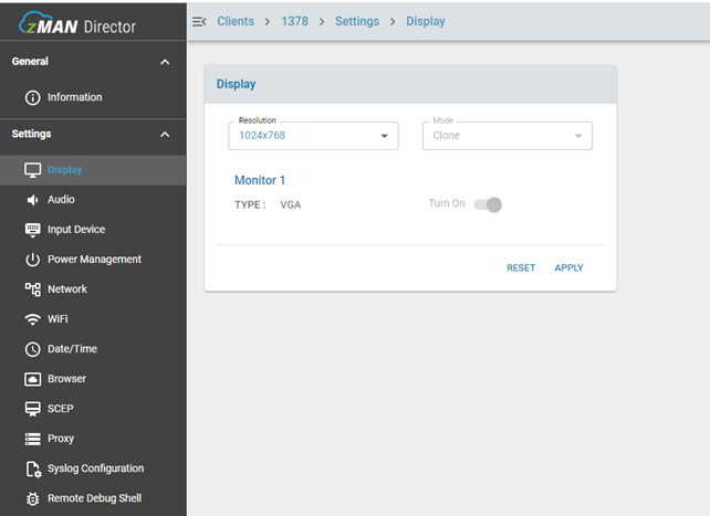 Display Settings