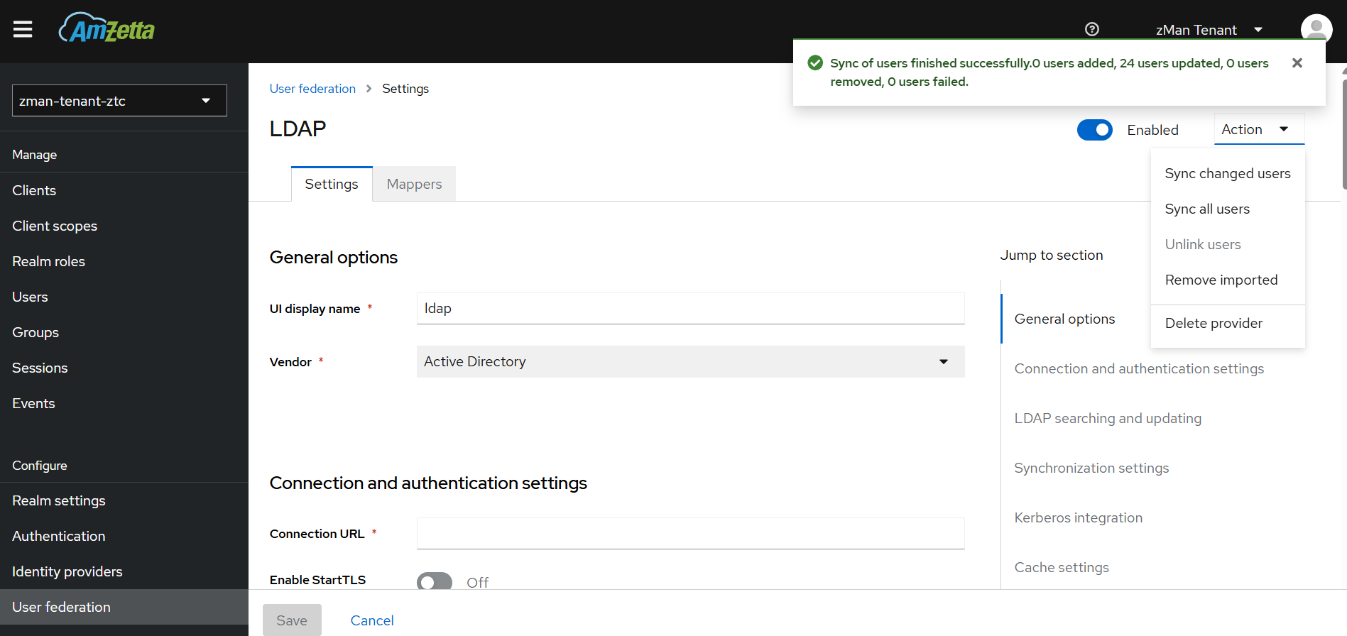Sync all LDAP users